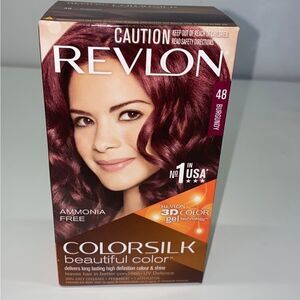 🔥Revlon Colorsilk 48 Burgundy Permanent Hair Dye, NEW IN BOX & SEALED